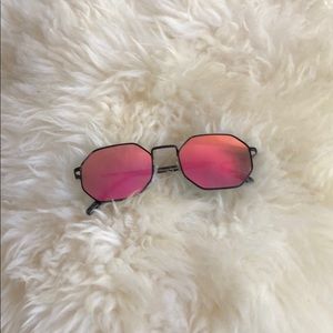 Pink Mirrored Festival Sunglasses